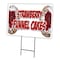Signmission Strawberry Funnel Cake Yard & Stake outdoor plastic coroplast window, C-2436-Strawberry Funnel Cake C-2436-DS-Strawberry Funnel Cake - alternate 1